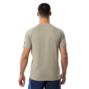 New Balance Men's R.W.Tech Dri Short Sleeve, Aluminum, Medium