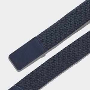 adidas unisex-adult Braided Stretch Belt, Collegiate Navy, Small-Medium