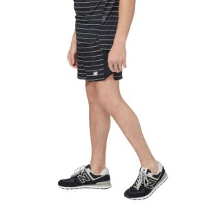 New Balance Men's Accelerate 5 Inch Short 19, Black Print, X-Large