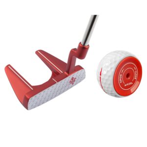 mazel golf putter with red grip & golf putting ball,bundle of 2