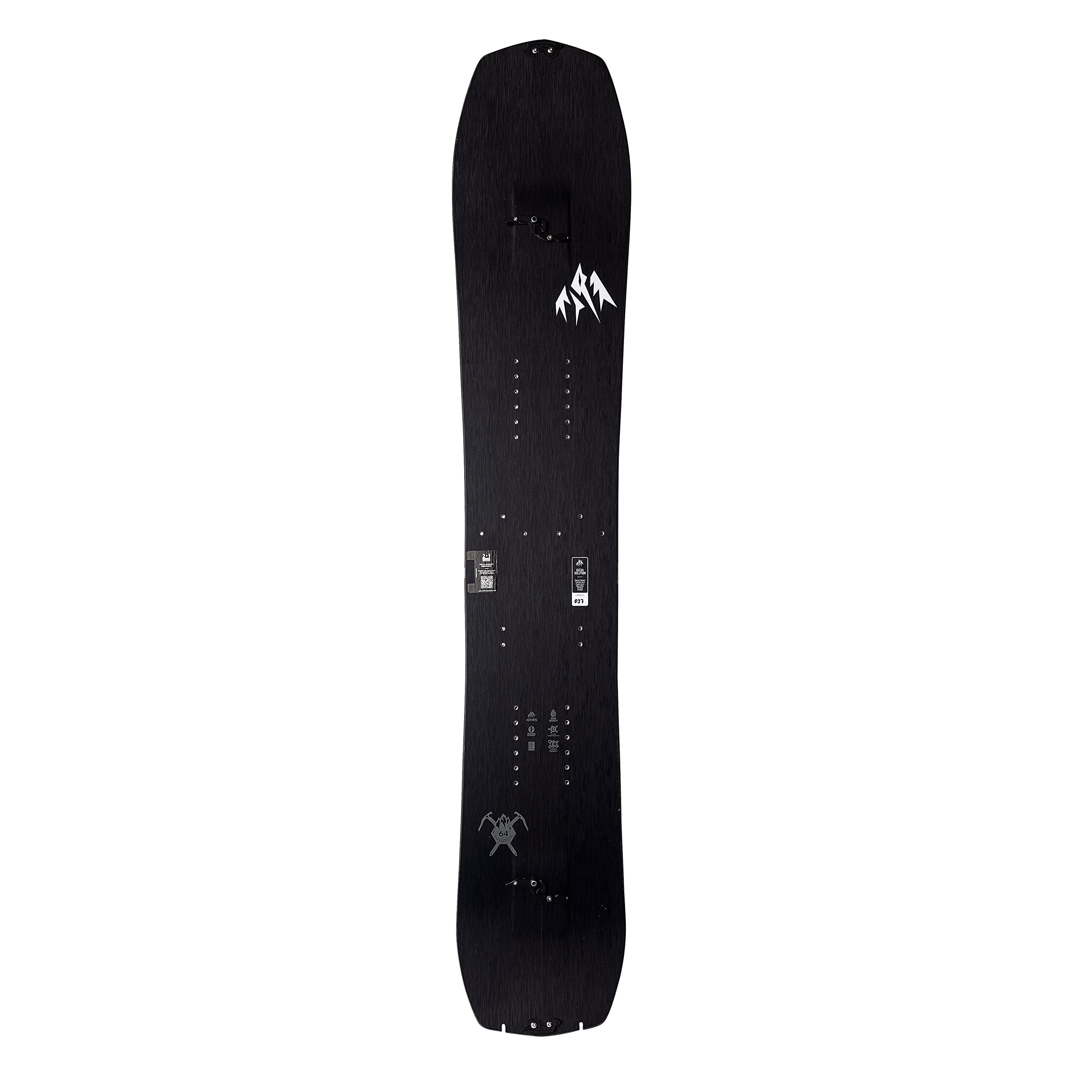 JONES Snowboards Ultra Solution Splitboard, Directional Freeride, Directional Freeride, Karakoram Ultra Clips 3C with Tip Lock, 161cm