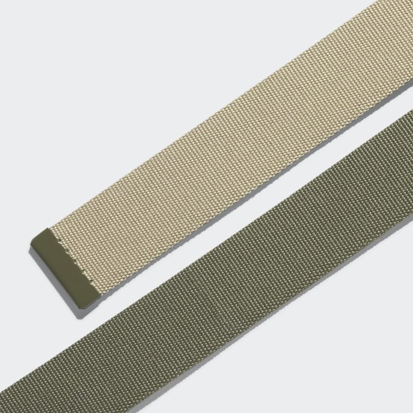 adidas Reversible Web Belt, Olive Strata/Hemp, OSFM