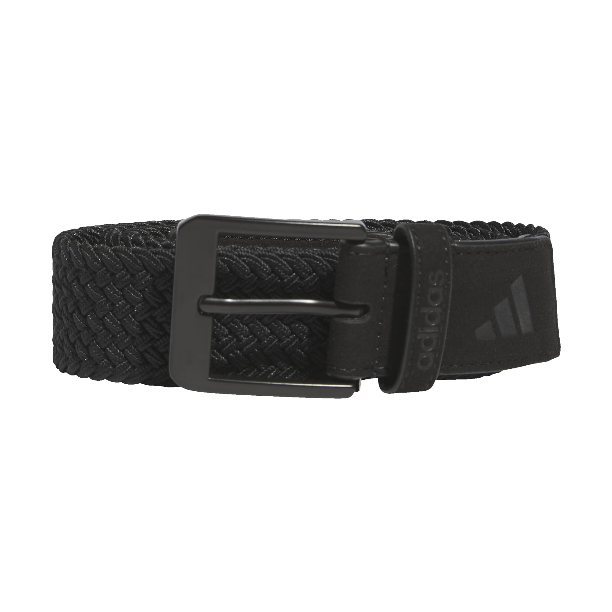 adidas unisex-adult Braided Stretch Belt, Black, Large / X-Large