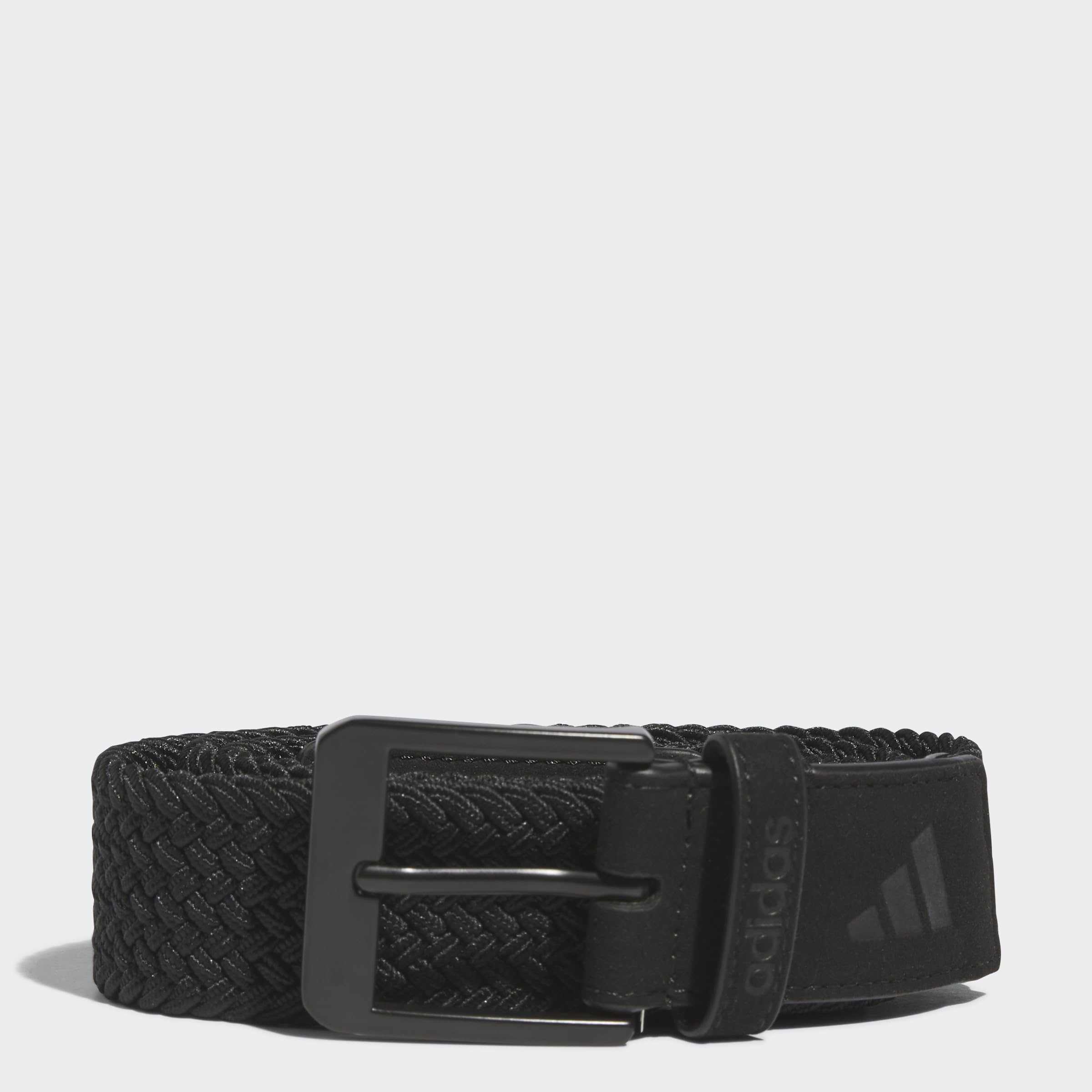 adidas unisex-adult Braided Stretch Belt, Black, Large / X-Large