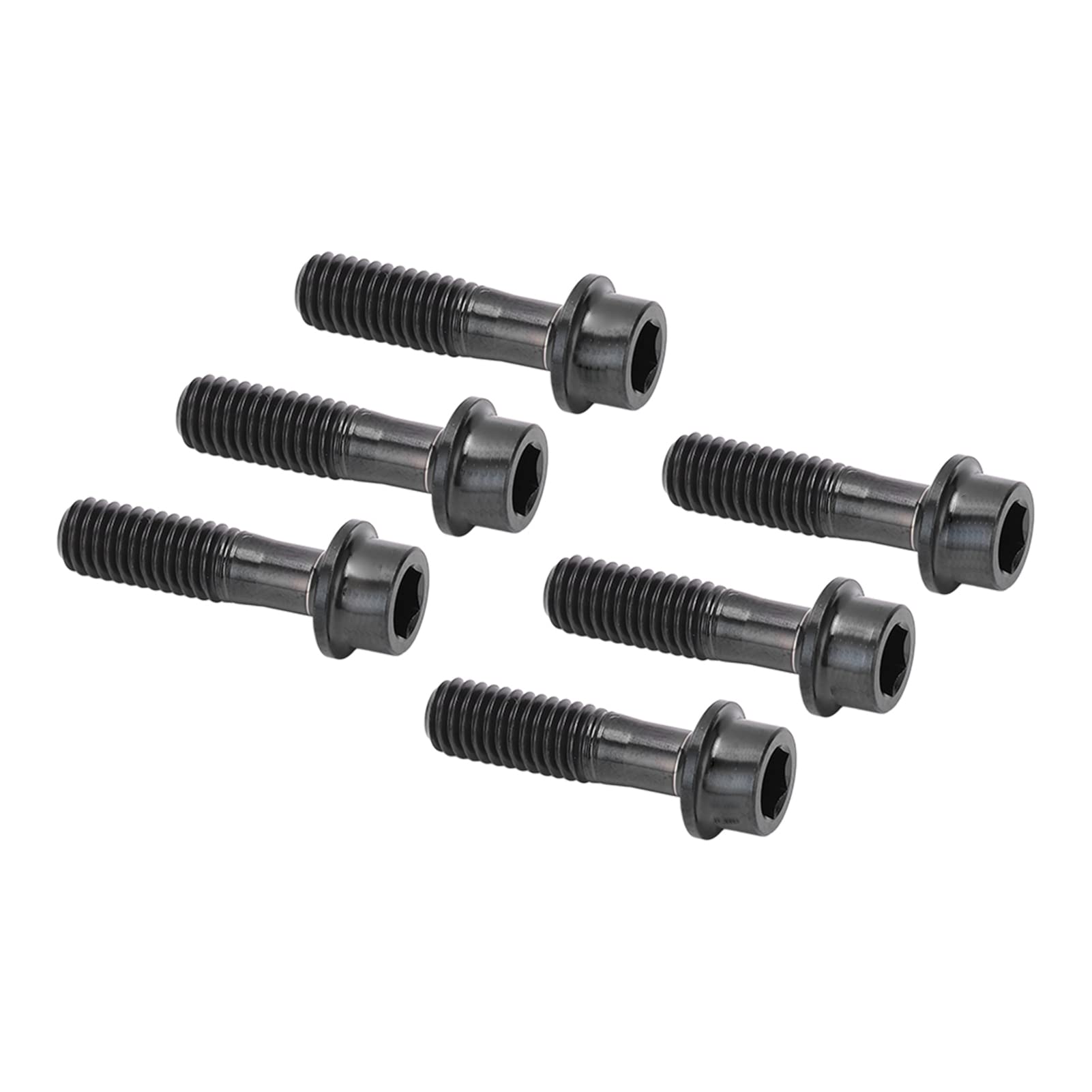 BuyWeek Bike Stem Bolts, 6Pcs M5x18mm Bicycle Stem Fixing Screws Bike Brake Lever Fixing Bolts Screw for Mountain Road Bike Black