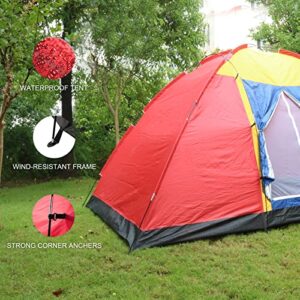 MKSY 8 Person Tent for Camping, Waterproof Windproof Cabin Tent Family Tent Easy Set Up Party Large Tent with Portable Carry Bag for Hiking Traveling