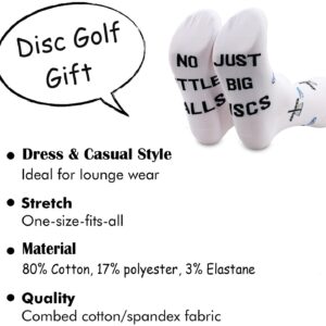 TSOTMO Disc Golf Socks Golfing Gift Disc Golf Sport Socks Gift For Disc Golf Lover Novelty Sport Socks For Men (BIG DISC)