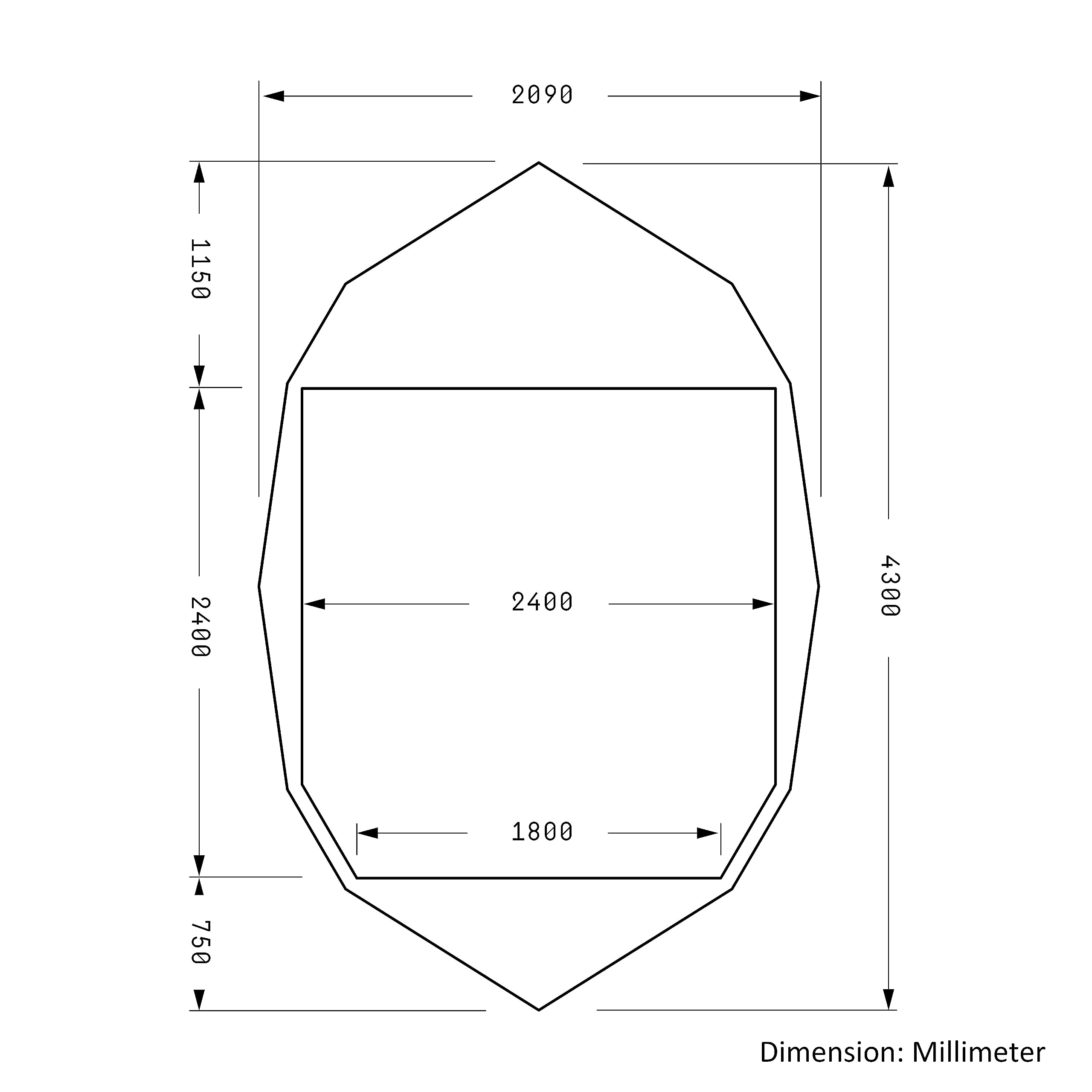 HEIMPLANET Backdoor V2, 4 Person Tent, Inflatable Camping Tent, Outer Tent and Tent Floor - 5000mm, No Tent Poles Required, Supports 1% for The Planet (4-Season)