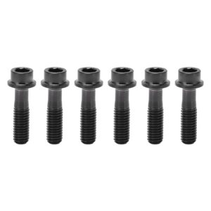 BuyWeek Bike Stem Bolts, 6Pcs M5x18mm Bicycle Stem Fixing Screws Bike Brake Lever Fixing Bolts Screw for Mountain Road Bike Black