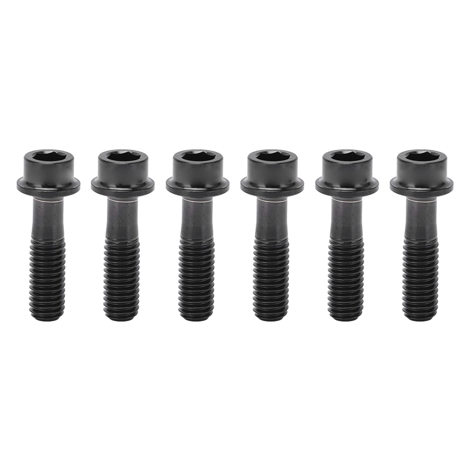 BuyWeek Bike Stem Bolts, 6Pcs M5x18mm Bicycle Stem Fixing Screws Bike Brake Lever Fixing Bolts Screw for Mountain Road Bike Black