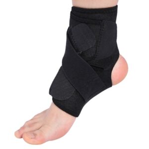 ankle brace, adjustable elastic ankle support, breathable neoprene sleeve wrap, football ankle brace guard foot protector for sports, injury recovery, joint pain, achilles tendon