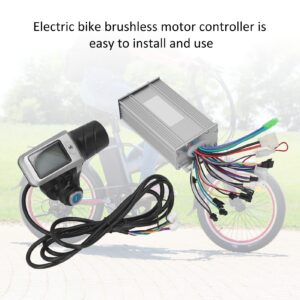 VBESTLIFE 36/48V 500W Electric Brushless Motor Controller Kit,Electric Bike Brushless Controller with LCD Display Throttle Grip Kit