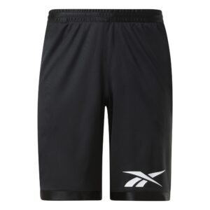 reebok men's standard basketball mesh shorts, black, xl