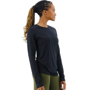 TYR Women's Standard Airtec Performance Long Sleeve Sport Tee, Black, Large