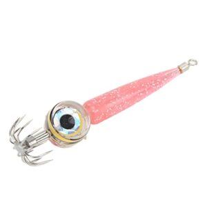 Qinlorgo Fishing Lure Light Hook, Integrated Injection molding Eye Shape Design, Outdoor lamp Tackle Tools for