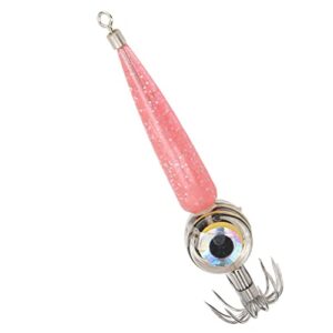 Qinlorgo Fishing Lure Light Hook, Integrated Injection molding Eye Shape Design, Outdoor lamp Tackle Tools for