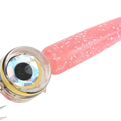 Qinlorgo Fishing Lure Light Hook, Integrated Injection molding Eye Shape Design, Outdoor lamp Tackle Tools for