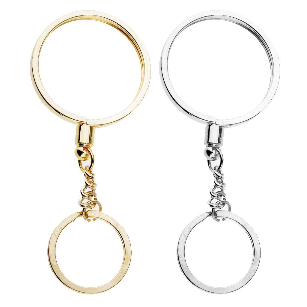 Generic Coin Holder Keychains Key Chains Women Men Fans Souvenir Gift Keyring 40mm, Gold, as described