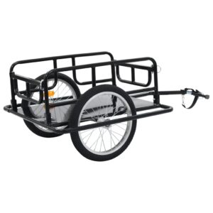 YEZIYIYFOB Bike Cargo Trailer with Universal Bike Hitch Bicycle Wagon Trailer Large Loading Bike Trailer Storage Cart with 15.4" Wheels & Reflectors