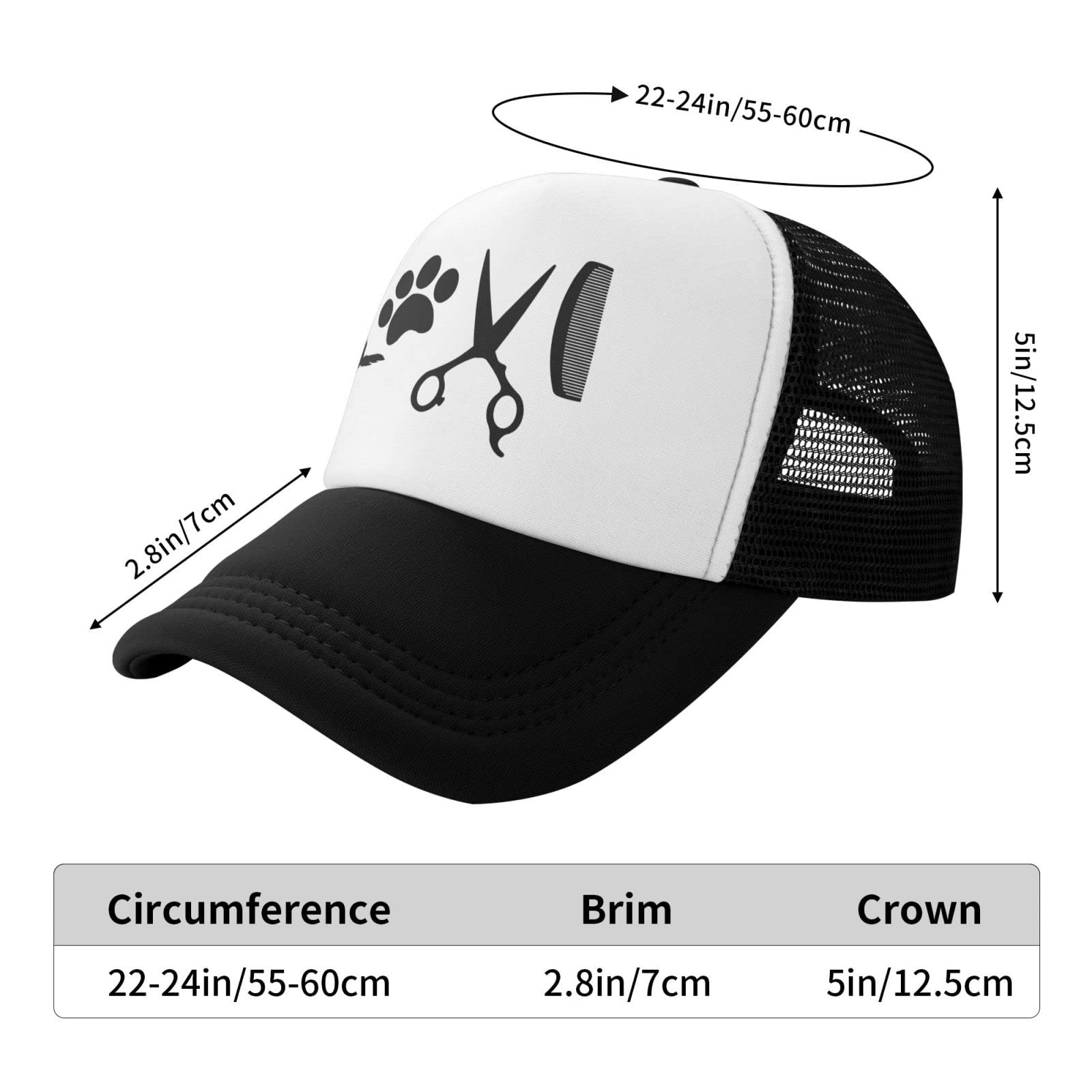 VHALGVNBC Mens Womens Mesh Hats Teens Baseball Cap Summer Trucker Hat for Outdoor Sprots Black