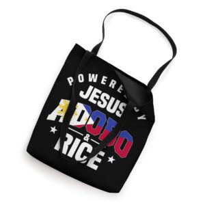 Adobo Pinoy Chicken Pork Rice Cuisine Philippine Flag Tote Bag