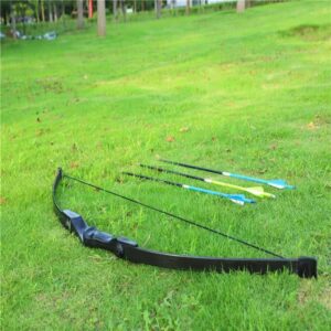 Monsour Archery 53" Takedown Recurve Bow and Arrows Set for Adults Metal Riser Longbow Kit Right Hand Straight Bow for Beginner Hunting Shooting Practice 30 40lb （30lb）