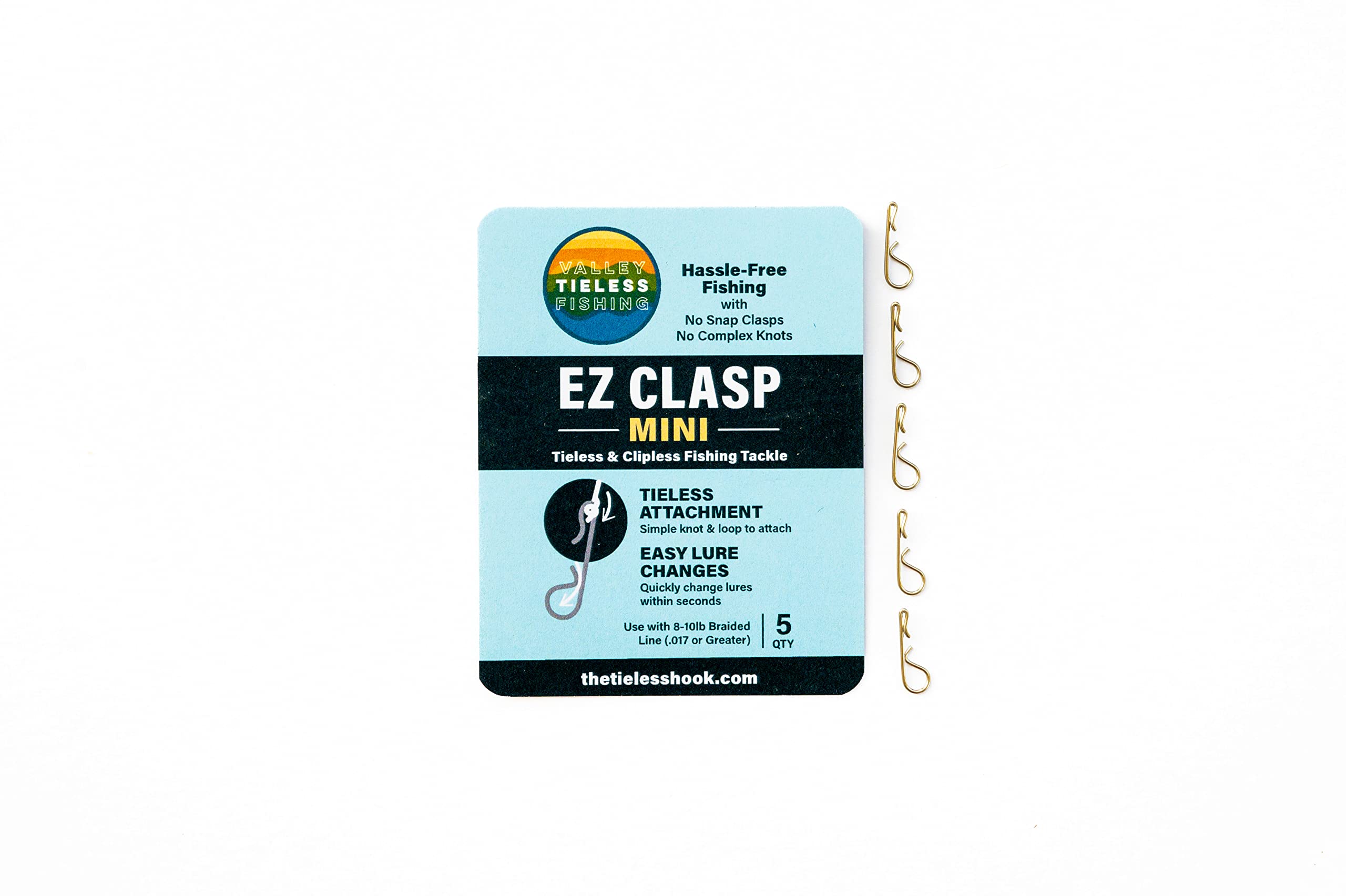 Valley Tieless Fishing EZ Clasp Mini, Quick Lure Change Device, Part of EZ Accessories Kit