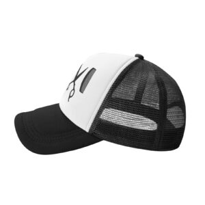 VHALGVNBC Mens Womens Mesh Hats Teens Baseball Cap Summer Trucker Hat for Outdoor Sprots Black