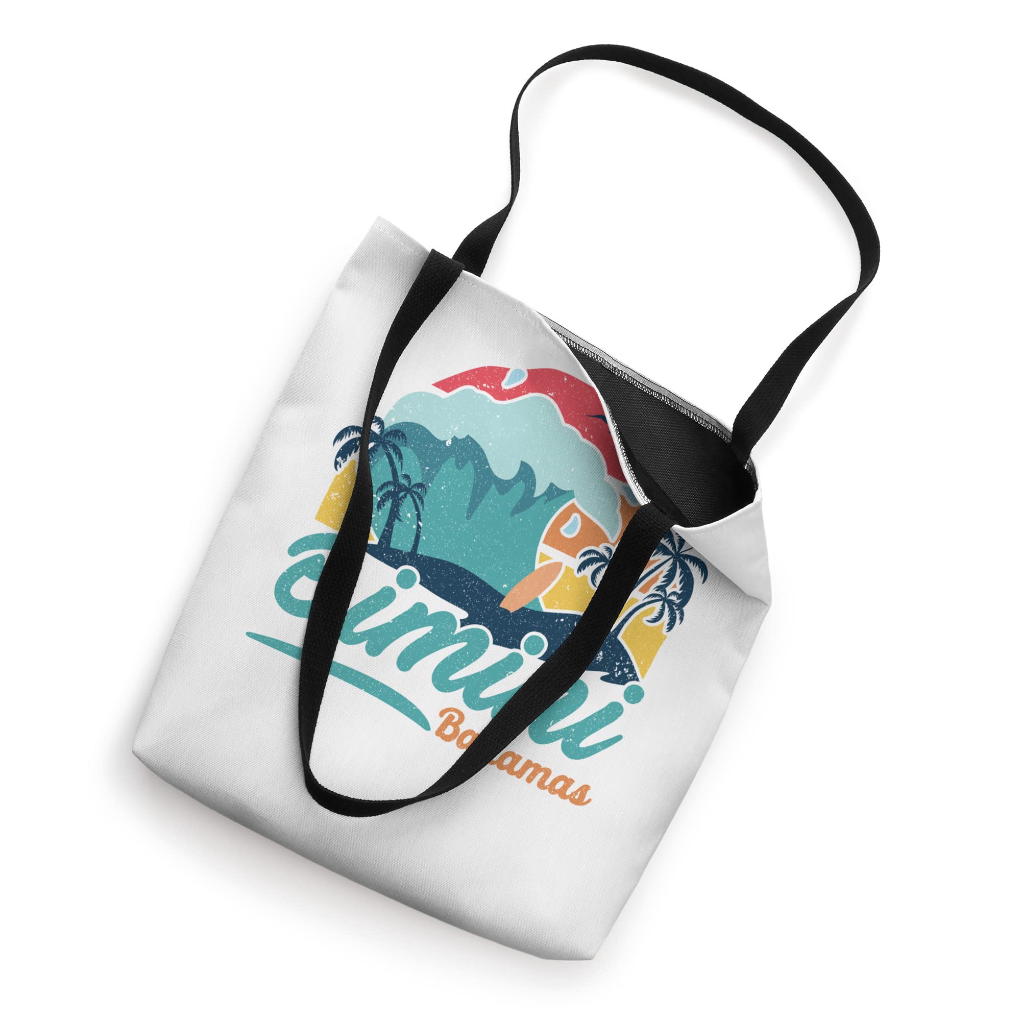 Bimini Bahamas Beach Summer Surfing SunSet Palm Trees Tote Bag