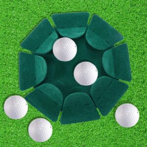 FAMI Golf Putting Cup Indoor Golf All-Direction Putting Hole Golf Practice Hole Cup Surface Flocking for Office Indoor Outdoor - 2 Pack