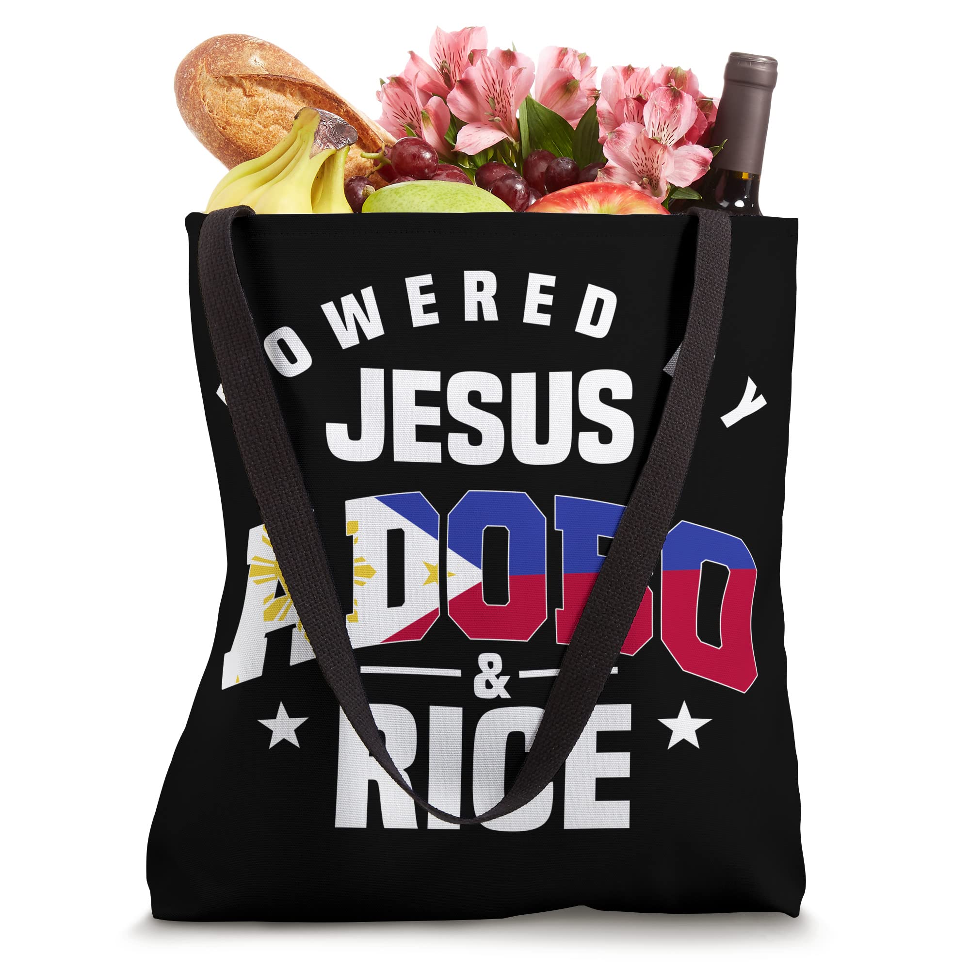 Adobo Pinoy Chicken Pork Rice Cuisine Philippine Flag Tote Bag