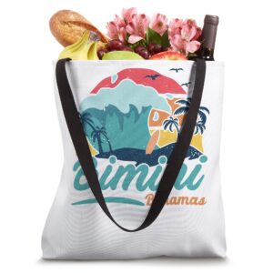 Bimini Bahamas Beach Summer Surfing SunSet Palm Trees Tote Bag