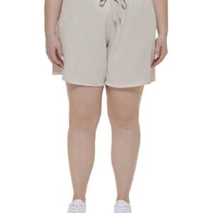 Calvin Klein Performance Women's Active Short, NU Beige, 1X