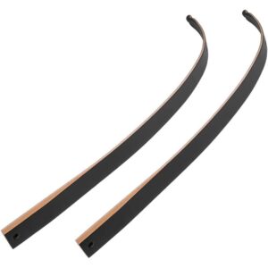 keshes recurve bow limbs - takedown replacement limbs, adjustable draw weight 15-60 lbs, durable maple with fiberglass lamination - ideal for archery target practice