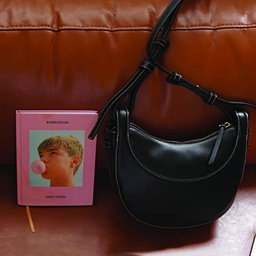 carrotez Hobo Bag Crossbody Bags for Women Purse Handbags Fashion Shoulder Bag Adjustable Strap Pouch Leather Black