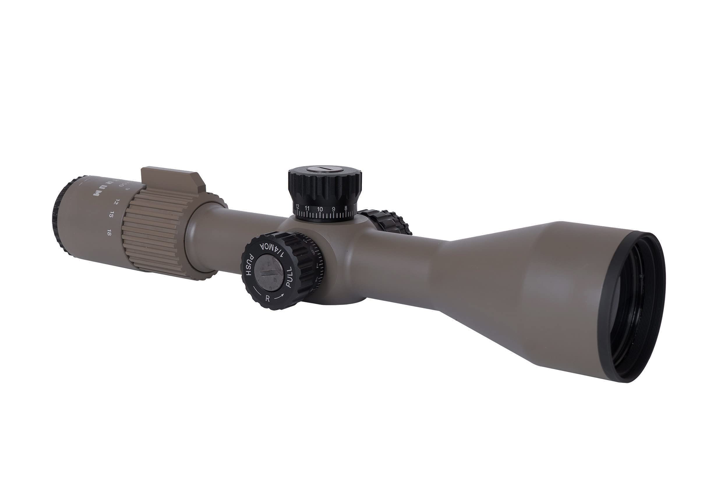 Monstrum G3 3-18x50 FFP Rifle Scope | Flat Dark Earth | Monstrum Extended Length Offset Scope Mount | 20 MOA | Bundle