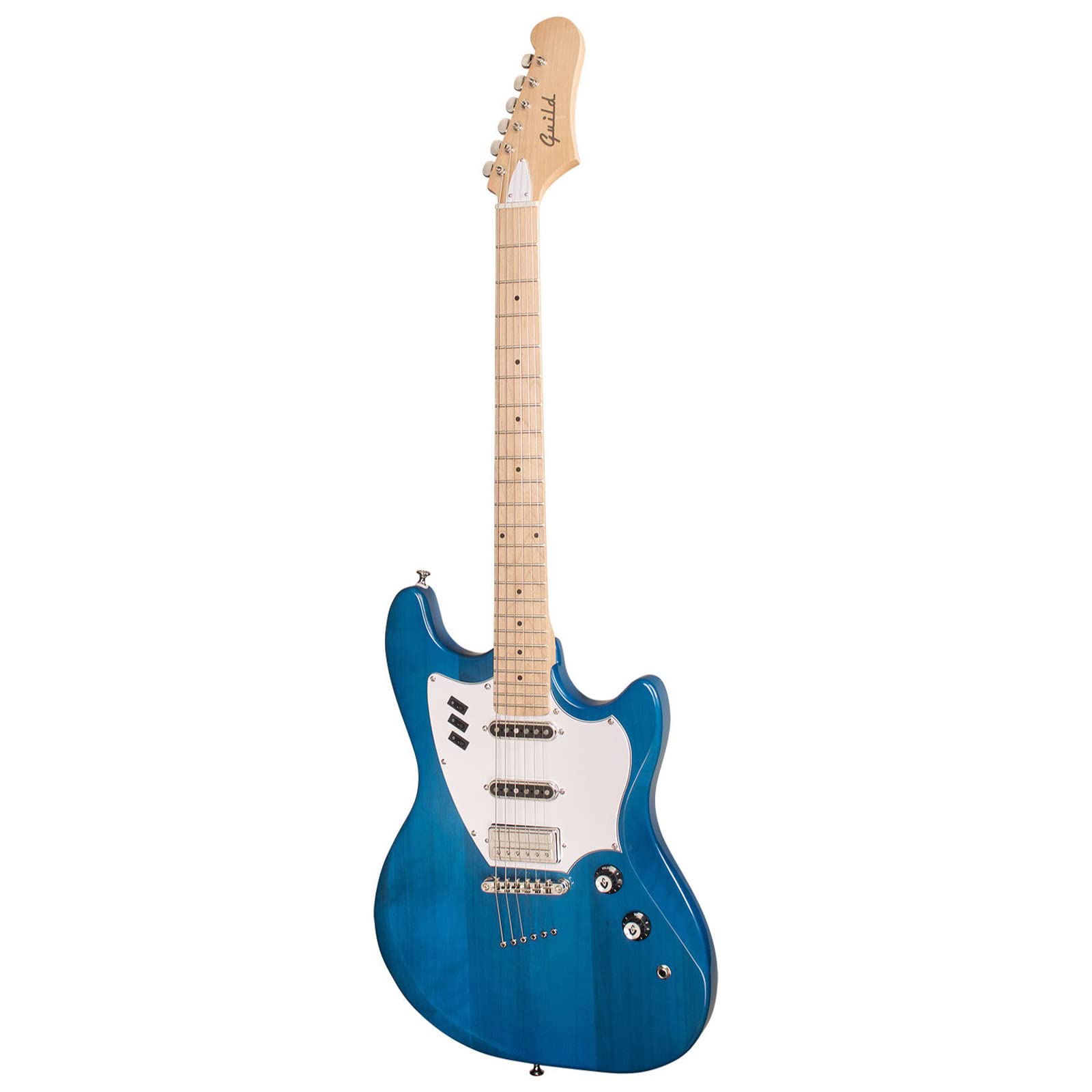 Guild Guitars Surfliner Solid Body Electric Guitar Catalina Blue - Classic Styling with Modern Features, Guild Rocker Pickup Switching System with Master Volume, Tone Control and 3 Switches