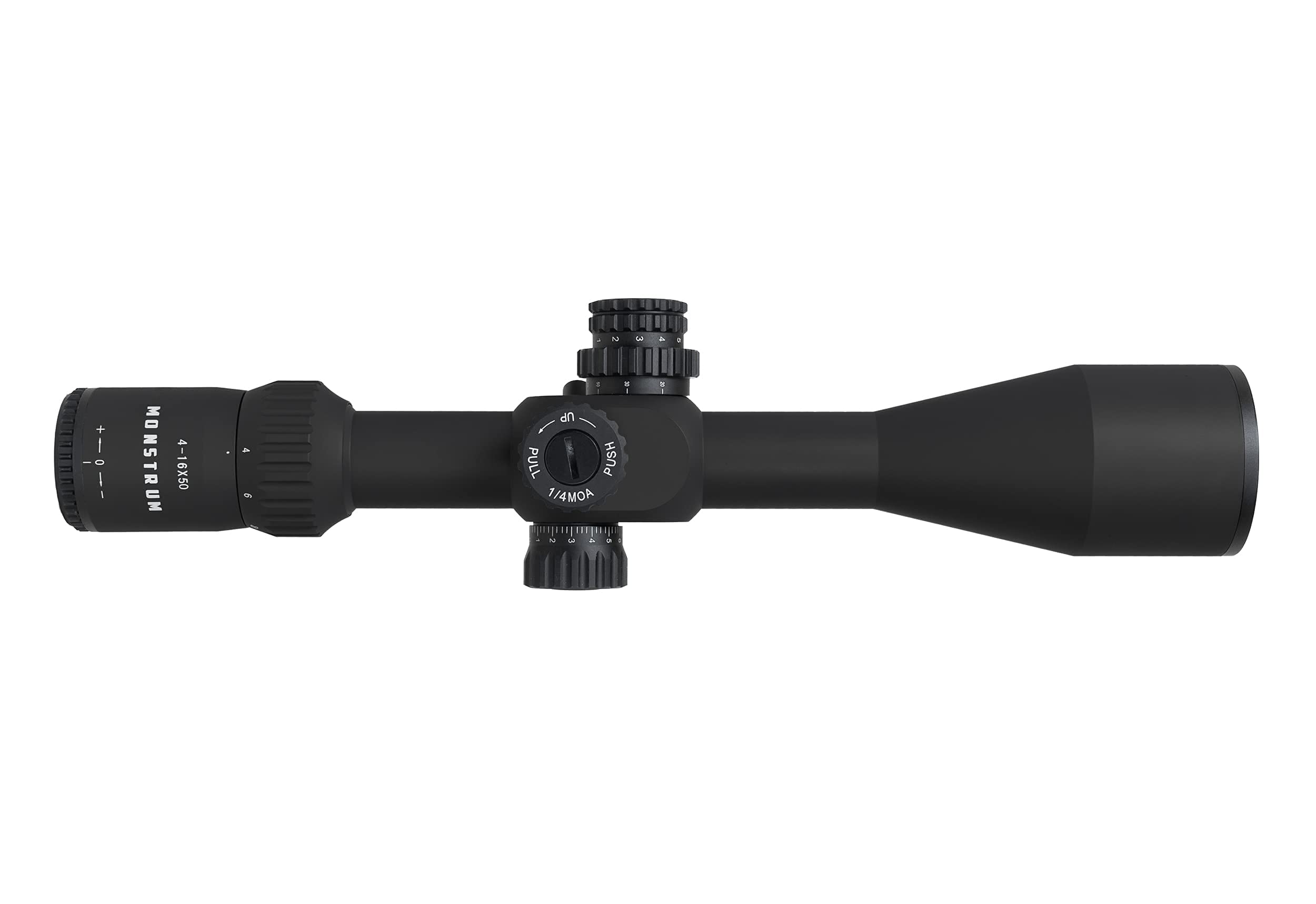 Monstrum G3 4-16x50 FFP Rifle Scope | Monstrum Extended Length Offset Scope Mount | 20 MOA | Bundle