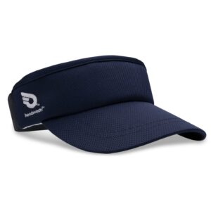 Headsweats unisex adult Lightweight Performance Running Sun Visor, Navy Blue, 1 US