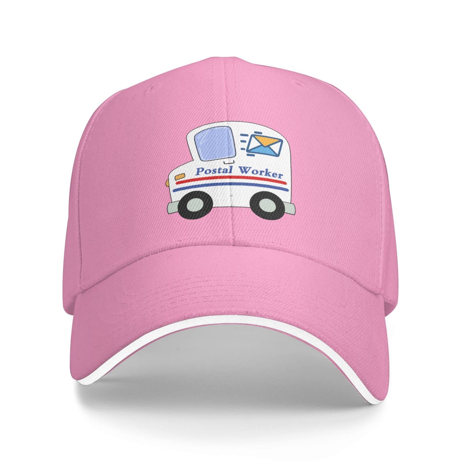 Pictetw Postal Worker Hats for Men and Women,Postal Worker Gift Hat. Pink