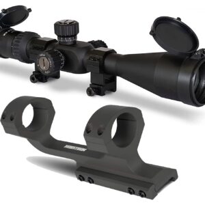 Monstrum G3 4-16x50 FFP Rifle Scope | Monstrum Extended Length Offset Scope Mount | 20 MOA | Bundle