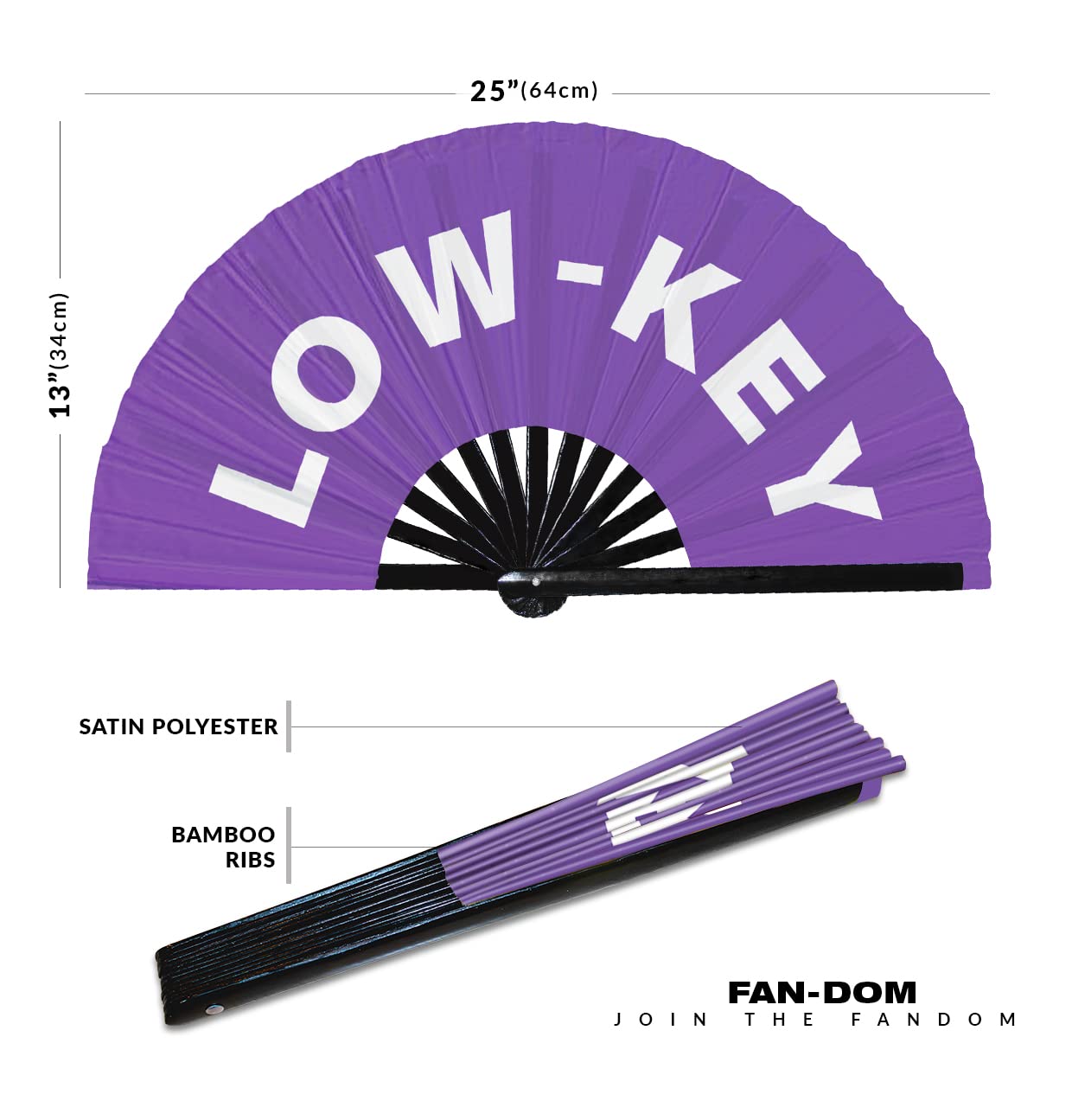 Low-Key Hand Fan Foldable Bamboo Circuit Rave Hand Fans Slang Words Fan Outfit Party Gear Gifts Music Festival Rave Accessories (Purple)