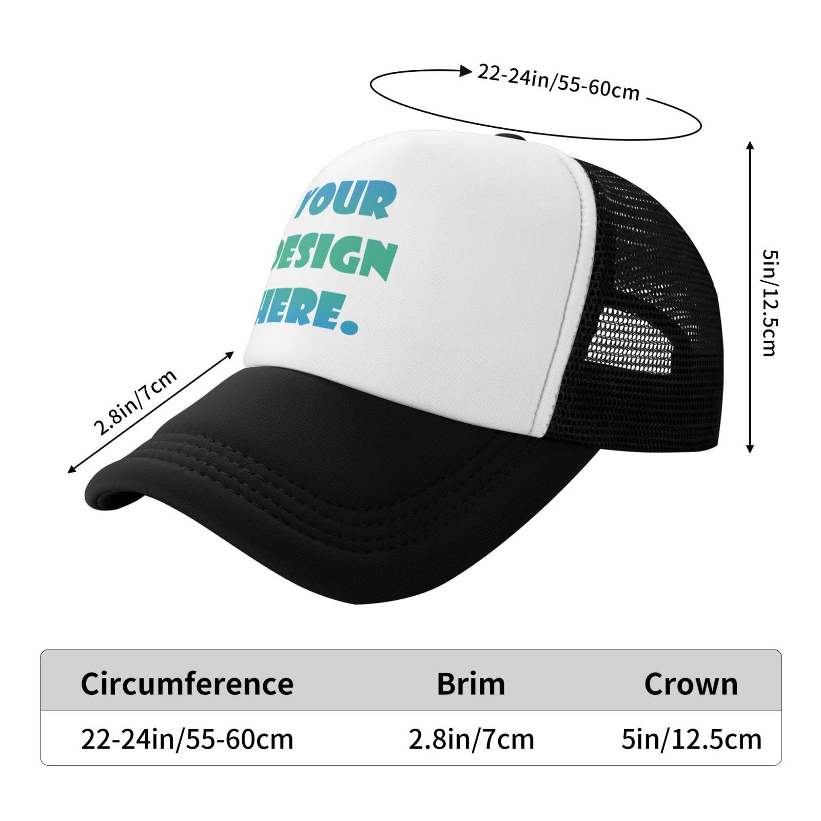 Custom Hat for - Wholesale Price Add Your Own Design/Text/Photos Personalized Baseball Cap Trucker Hat Fishing Caps