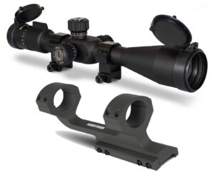 monstrum g3 5-25x50 ffp rifle scope | monstrum extended length offset scope mount | 30 moa | bundle