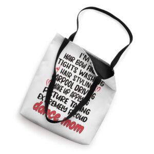 Dancing Mom Dance Mama Dance Mother Of A Dancer Tote Bag