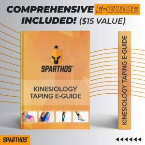 Sparthos Kinesiology Tape [Wild Pink - 16.4ft Uncut Roll] x Ice Packs for Injuries [Size Medium + Cover]