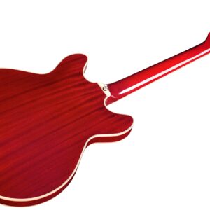 Guild Guitars Starfire I-12 Double Cutaway 12-String Semi-Hollow Body Electric Guitar, Cherry Red - Modern Thin “U“ Neck Profile for Fast, Smooth Playing, HB-2 Humbuckers with Push/Pull Coil Split