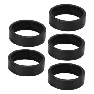 buyweek bike headset spacer, 5pcs/set 10mm bicycle headset washer mountain bike front fork washer for mountain road bike(black)