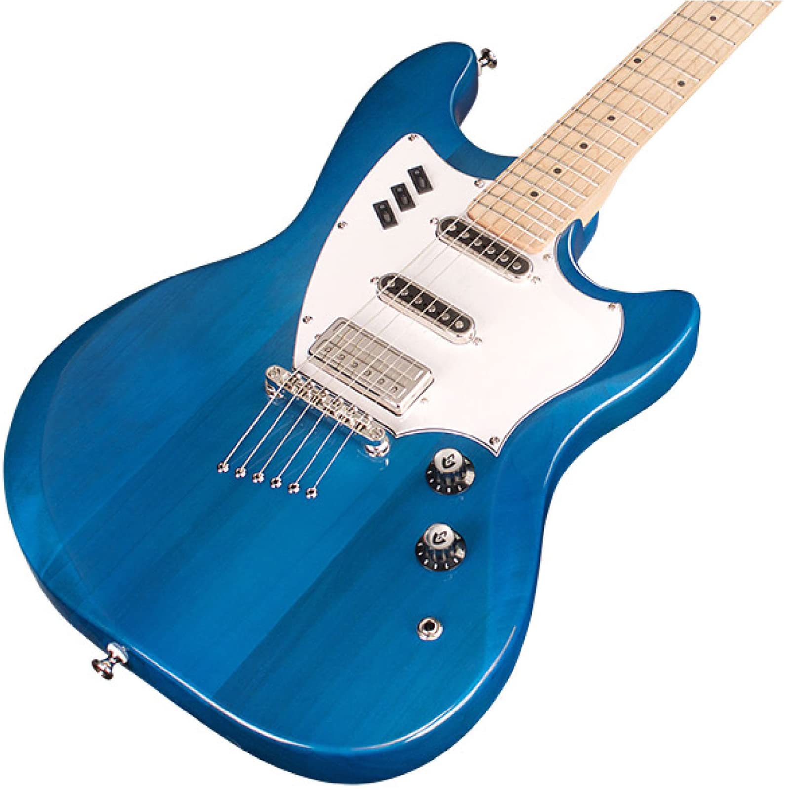 Guild Guitars Surfliner Solid Body Electric Guitar Catalina Blue - Classic Styling with Modern Features, Guild Rocker Pickup Switching System with Master Volume, Tone Control and 3 Switches