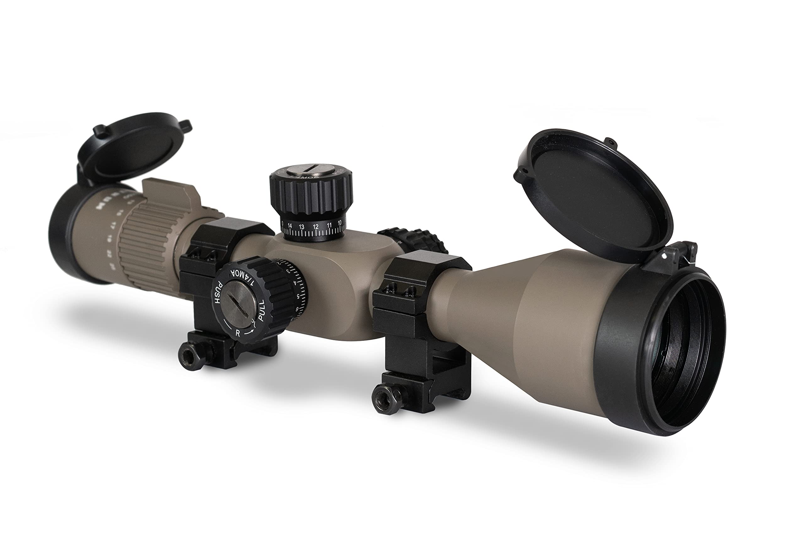 Monstrum G3 3-18x50 FFP Rifle Scope | Flat Dark Earth | Monstrum Extended Length Offset Scope Mount | 20 MOA | Bundle